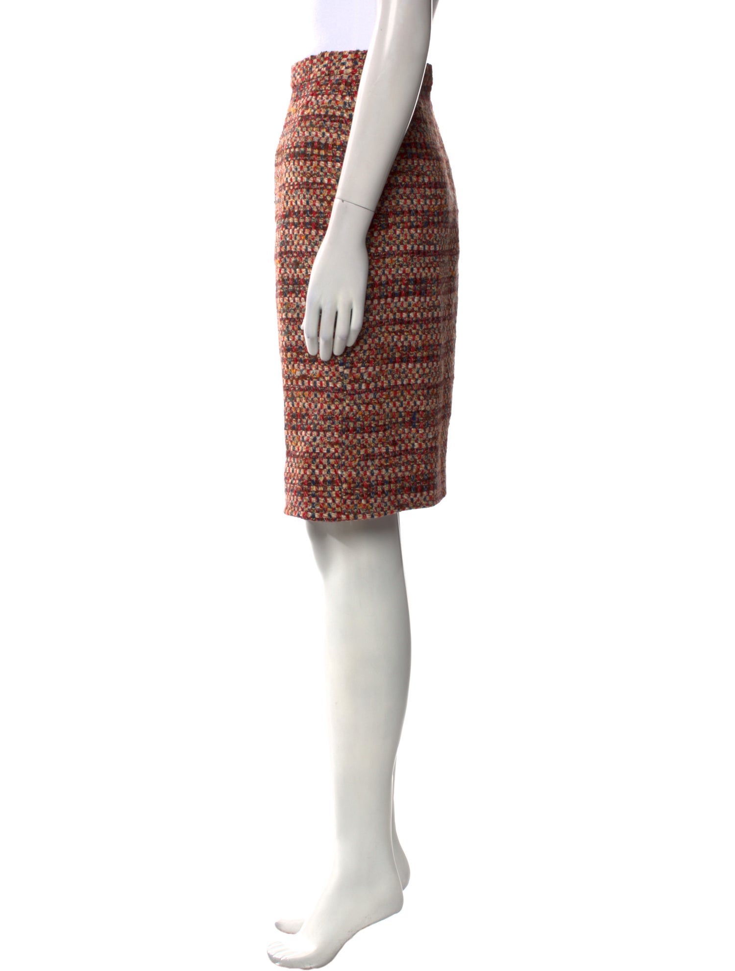 Bill Blass Tweed Knee-Length Skirt